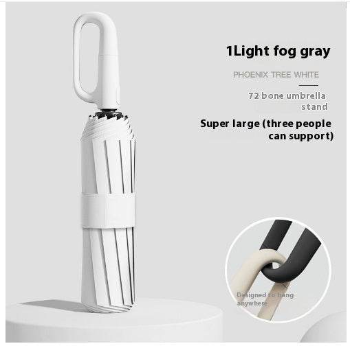 84 Bone Ring Buckle Umbrella Automatic Sun Shade UV - Mubimart