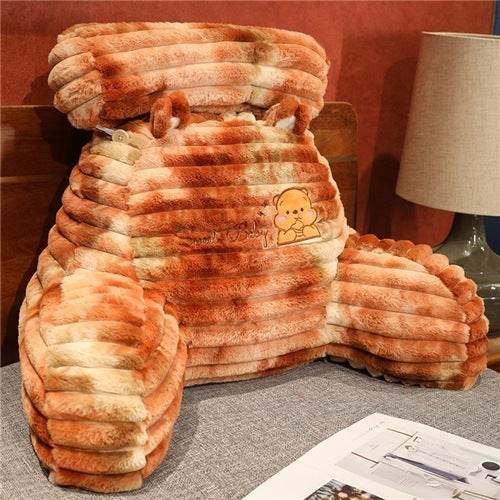 Colorful Tie-dyed Cartoon Lumbar Support Pillow Office Lumbar Support Pillow Neck - Mubimart