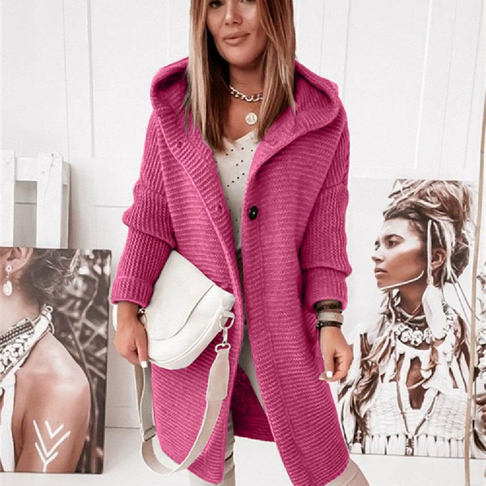Temperament Commuting Loose Cardigan Women Sweater Plus Size - Mubimart