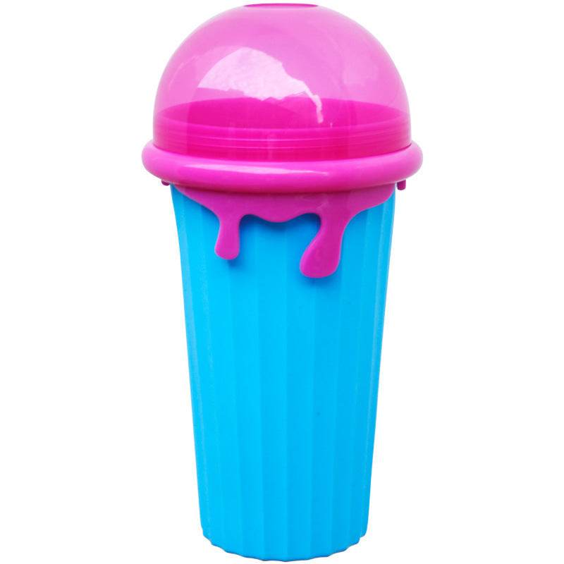 500ml Large Capacity Slushy Cup Summer Squeeze Homemade Juice Water Bottle Quick-Frozen Smoothie Sand Cup Pinch Fast Cooling Magic Ice Cream Slushy Maker Beker Kitchen Gadgets - Mubimart