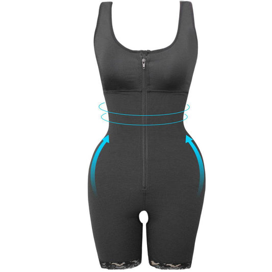 Women's Zipper Slimming Bodysuit Shapewear - Mubimart