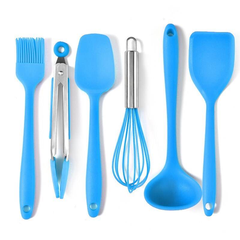 Six-Piece Silicone Mini Cooking And Baking Utensils - Mubimart