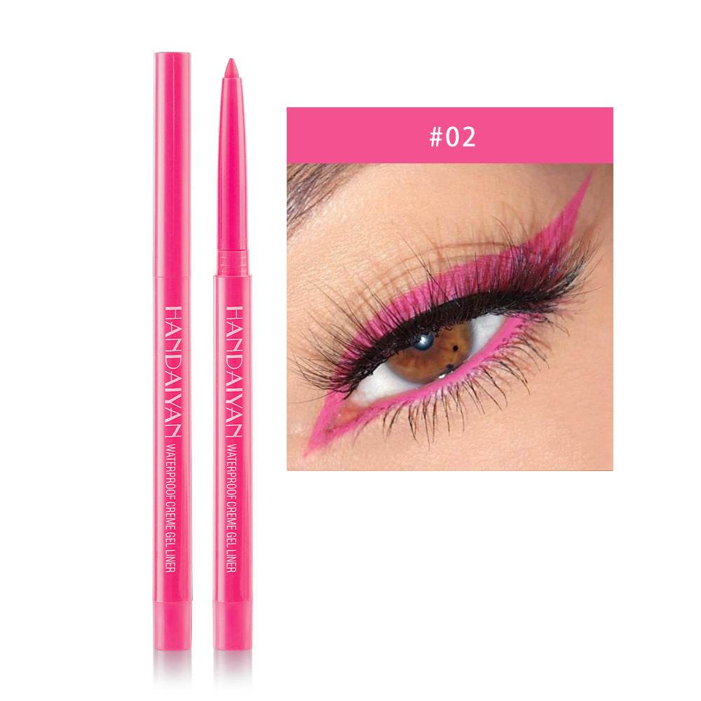 20 Color Cat Eye Makeup Waterproof Neon Colorful Liquid Eyeliner Pen Make Up Comestics Long-lasting Black Eye Liner Pencil - Mubimart