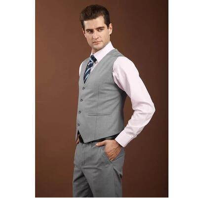 Slim suit vest men's British suit vest - Mubimart
