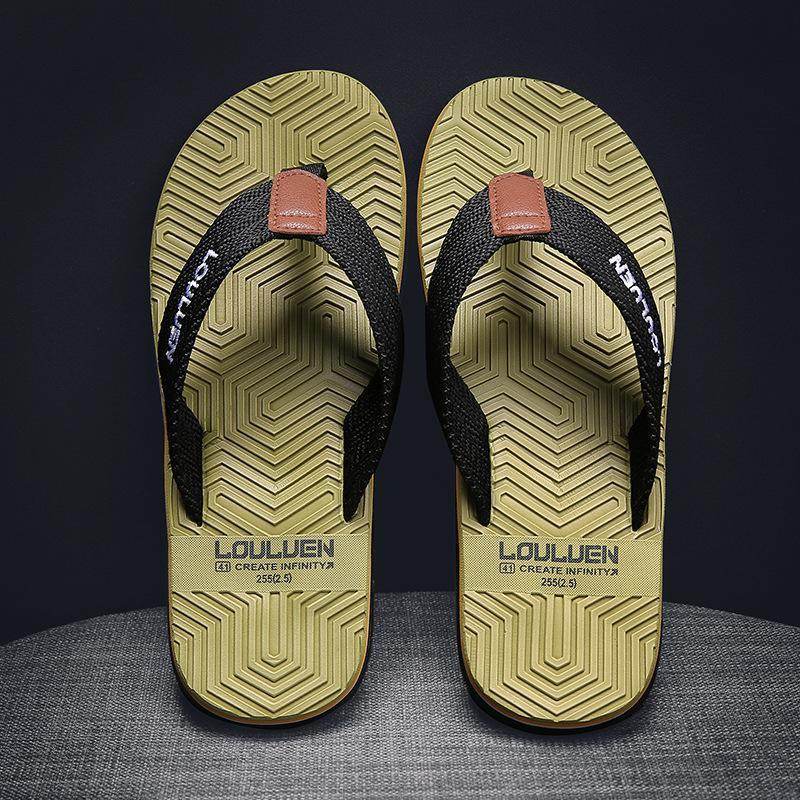 Summer Beach Flip Flops Fashion Flip-flop Non-slip Men's Sandals - Mubimart