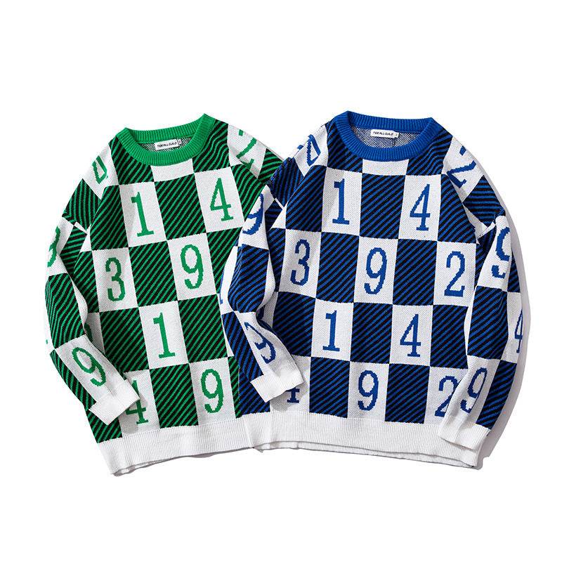 Sweater personality digital sweater - Mubimart