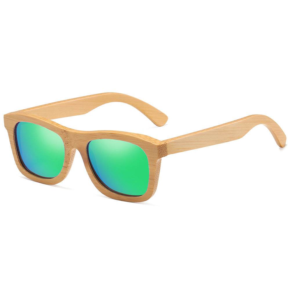 Polarized wooden sunglasses - Mubimart
