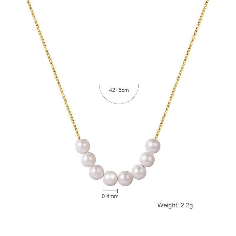 Small Pearl Necklace Women Short Clavicle Chain - Mubimart