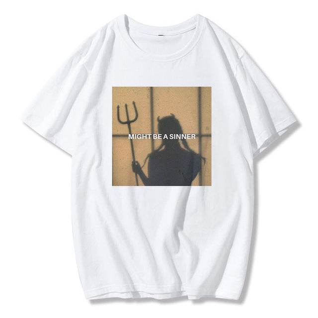 Retro BF Plus Size Loose Top Women's Fashion T-shirt - Mubimart