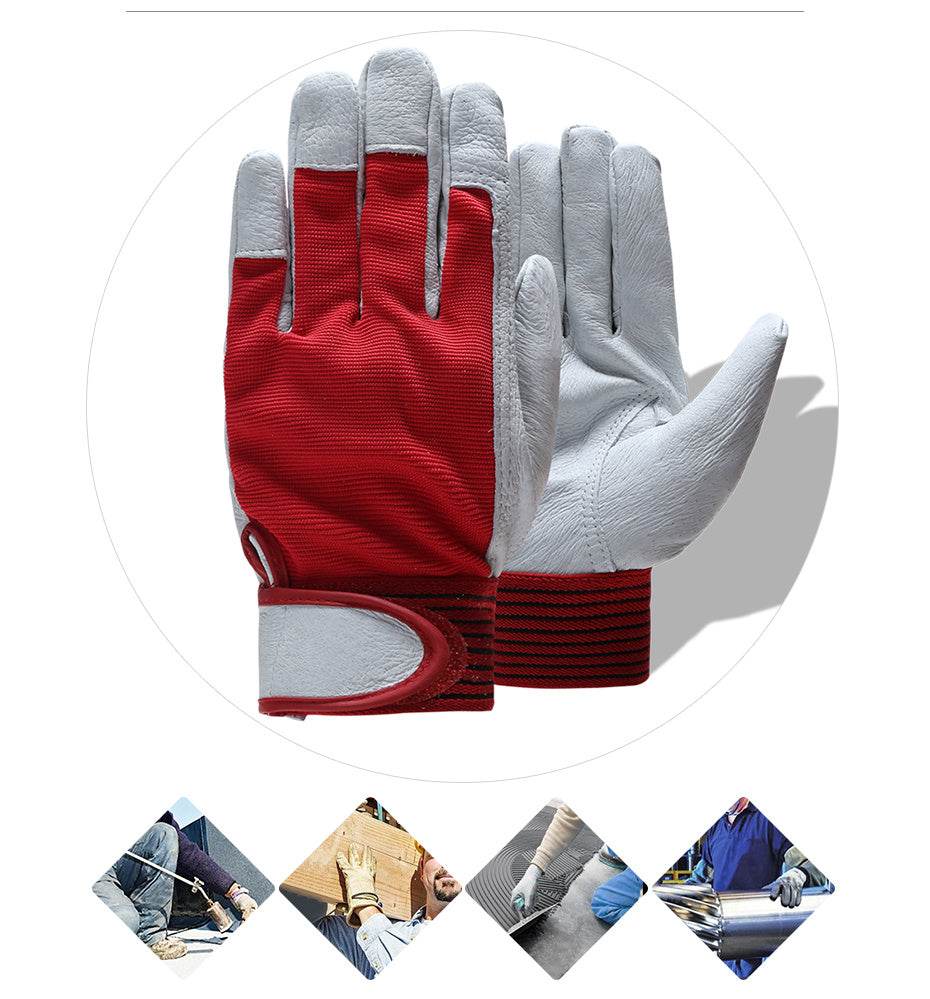 Labor protection gloves pigskin gloves - Mubimart
