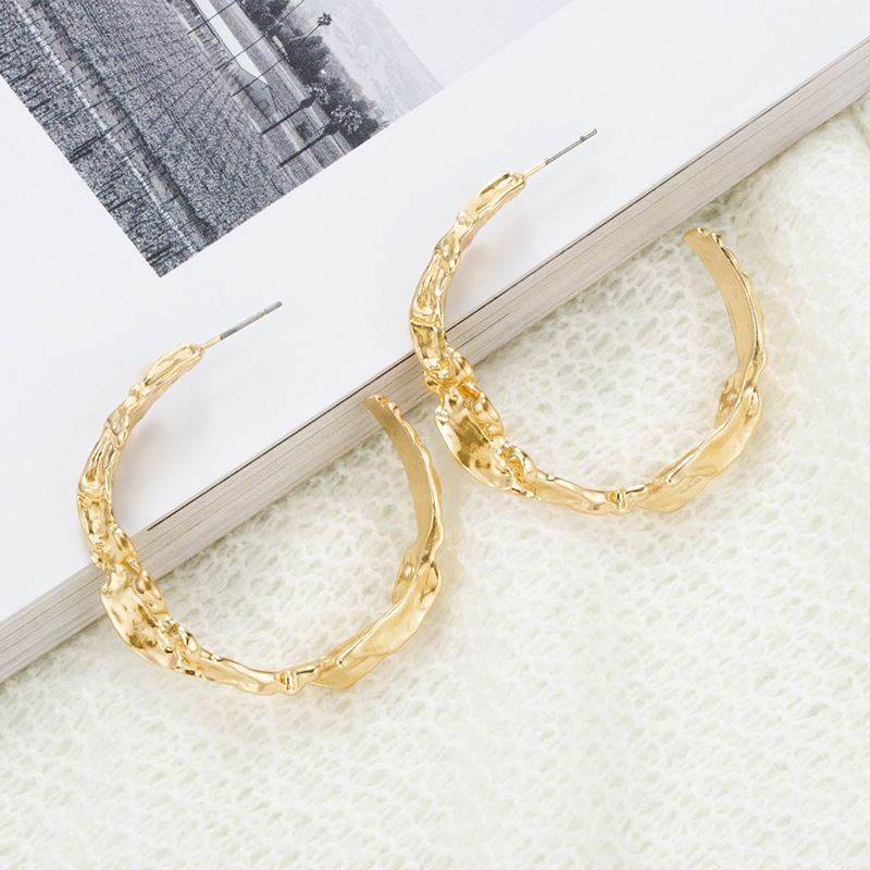 Circle Big Hoop Earrings for Women Party Jewelry Gift - Mubimart