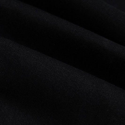 Pure Black Stretch Fit High Street Fit Men's Jeans - Mubimart