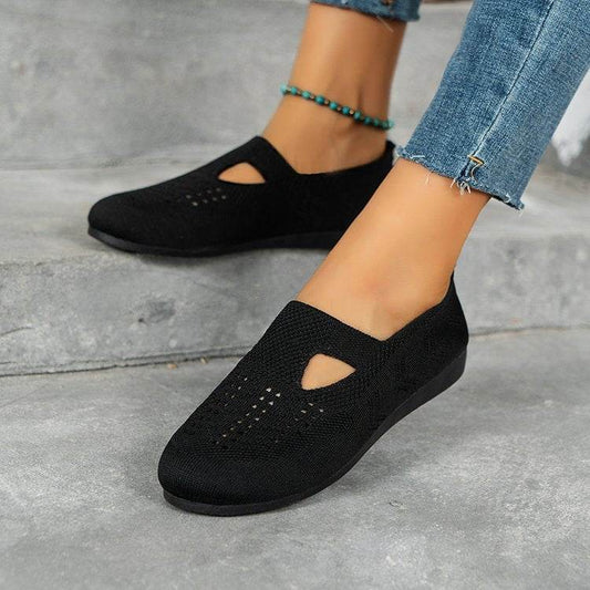 Women Flats Shoes Breathable Mesh Shoes Summer Light Loafers - Mubimart