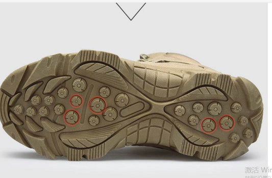 Breathable High Top Outdoor Hiking Tactical Boots Desert Boots - Mubimart