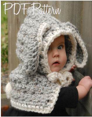 Baby Girls Hats Handmade Kids Winter Hats Wrap Bear Scarf Caps - Mubimart