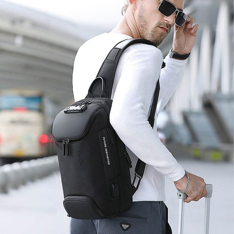 Fanny Pack For Men Waist Chest Bag Sling Bag Mens College - Mubimart