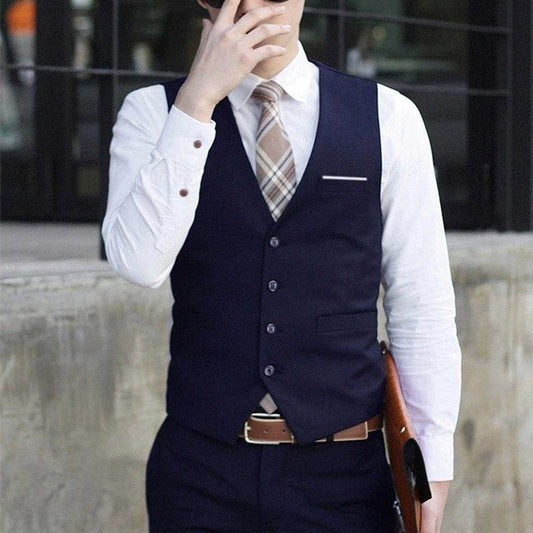 Slim overalls suit vest - Mubimart