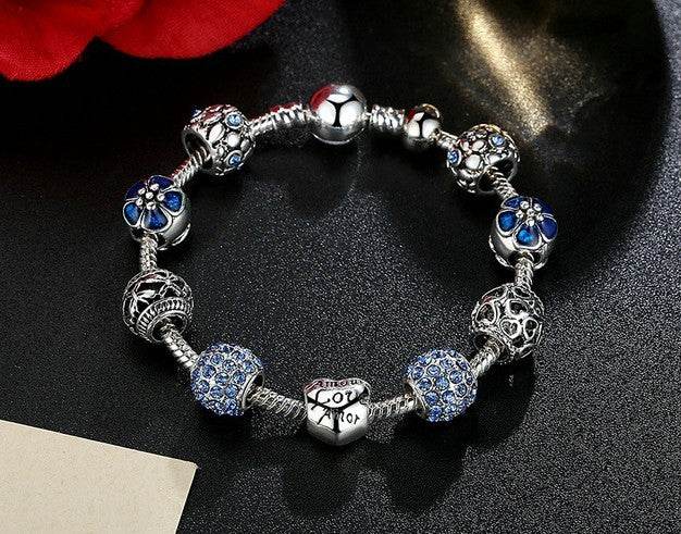Silver Charm Bracelet - Mubimart