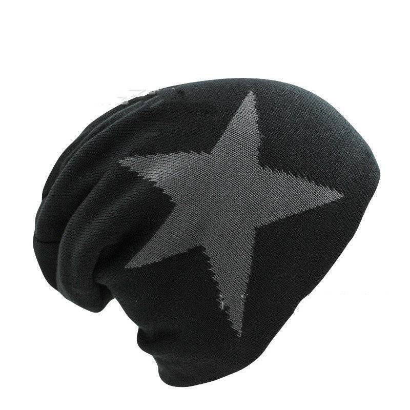 Winter knitted hood wind cap - Mubimart