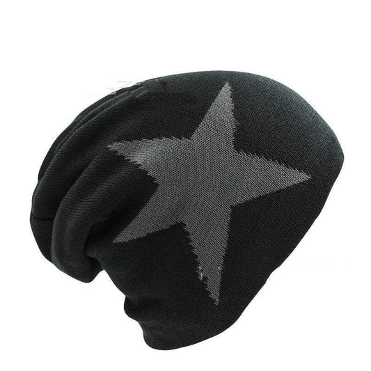 Winter knitted hood wind cap - Mubimart