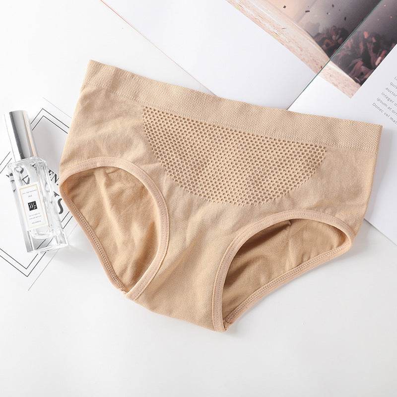 Seamless Mid-rise Cotton Crotch Briefs For Women - Mubimart