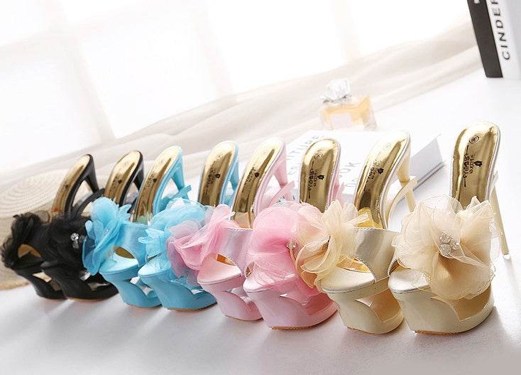 Slip-on stiletto heel pumps - Mubimart