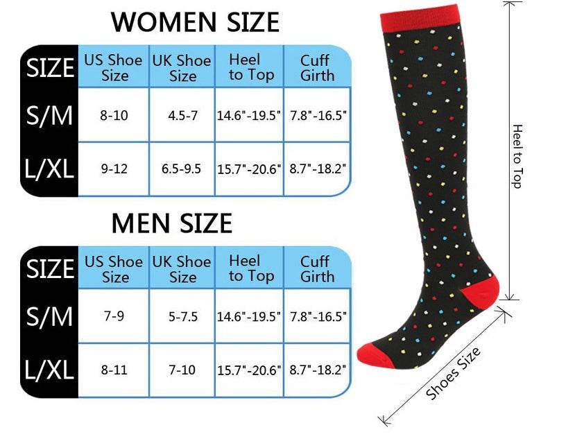 Fashion Calf Length Compression Socks - Mubimart