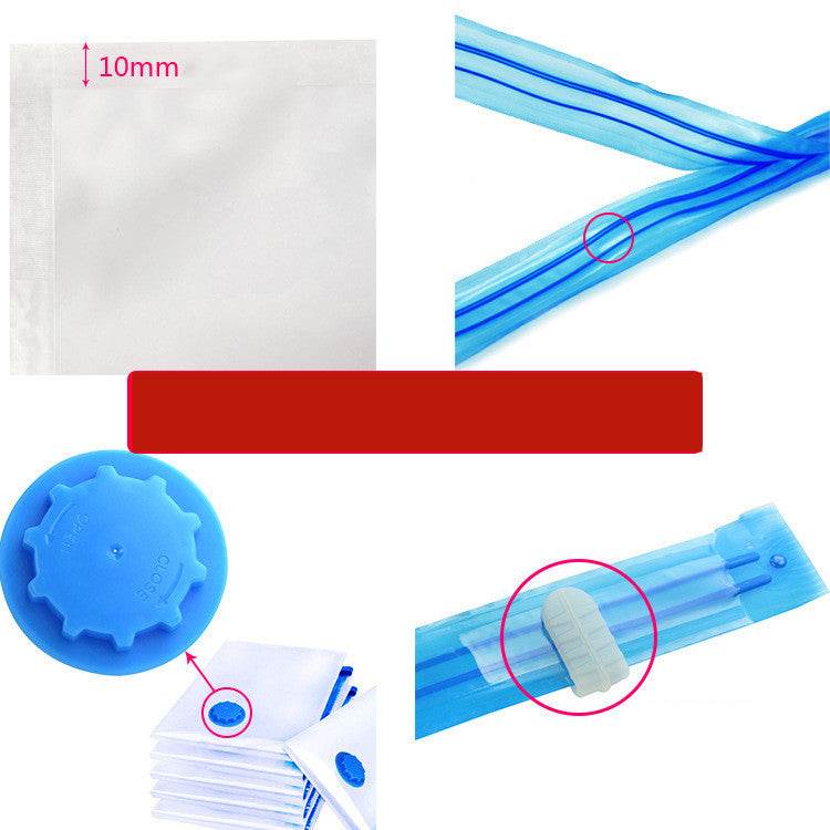 Compression Bag Suction Transparent Storage Bag Finishing Packaging - Mubimart