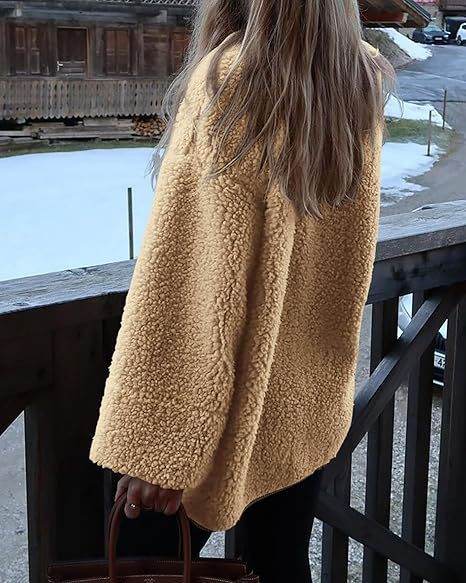 Women's Warm Winter Collarless Jacket - Mubimart