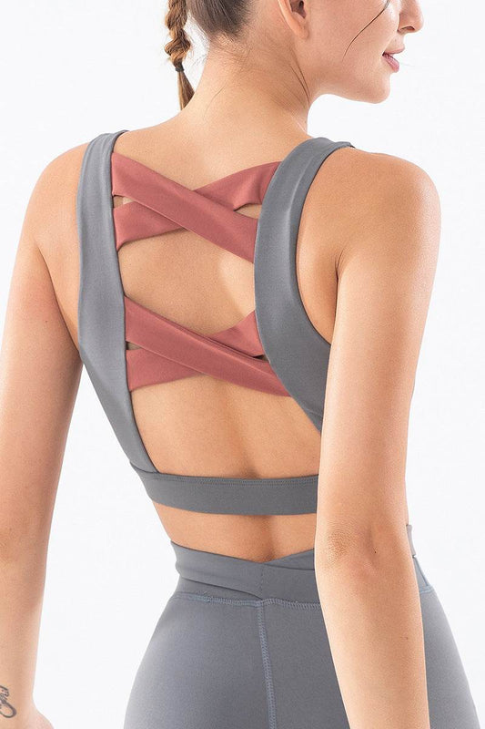 Sports bra yoga suit - Mubimart
