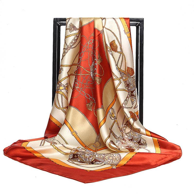 Women's chain bag scarf scarves - Mubimart