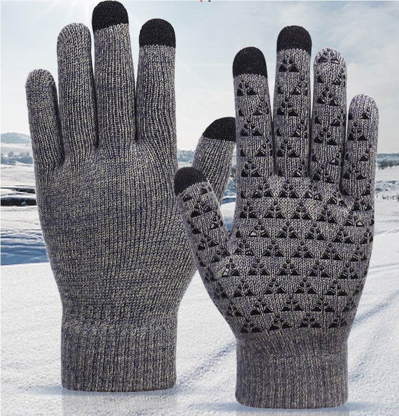Warm And Fleece Gloves For Men Women In Autumn Winter - Mubimart