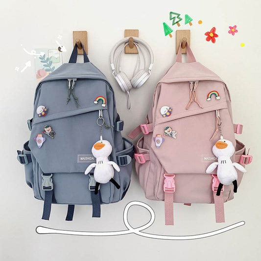 Backpack Women Fashion Casual School Bag Campus Backpack - Mubimart
