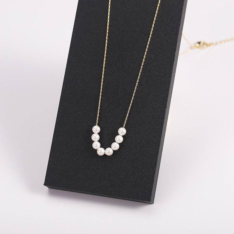 Small Pearl Necklace Women Short Clavicle Chain - Mubimart