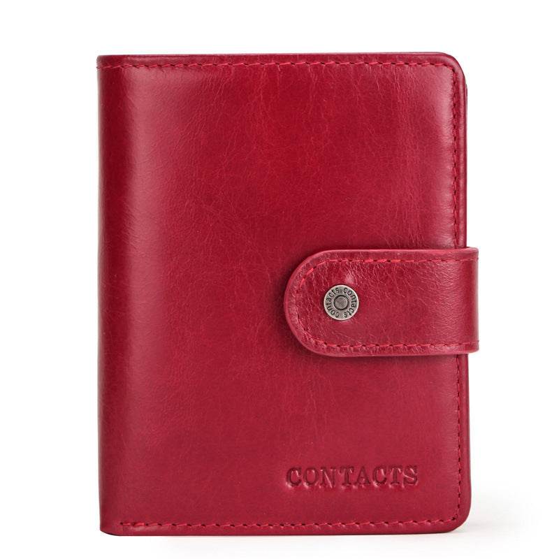 Multifunctional Men's Wallet Pure Cowhide Leather - Mubimart