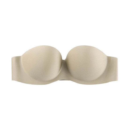 Non-slip Strapless Invisible Bra Wedding Dress Beauty Back Chest Paste Comfort Underwear - Mubimart