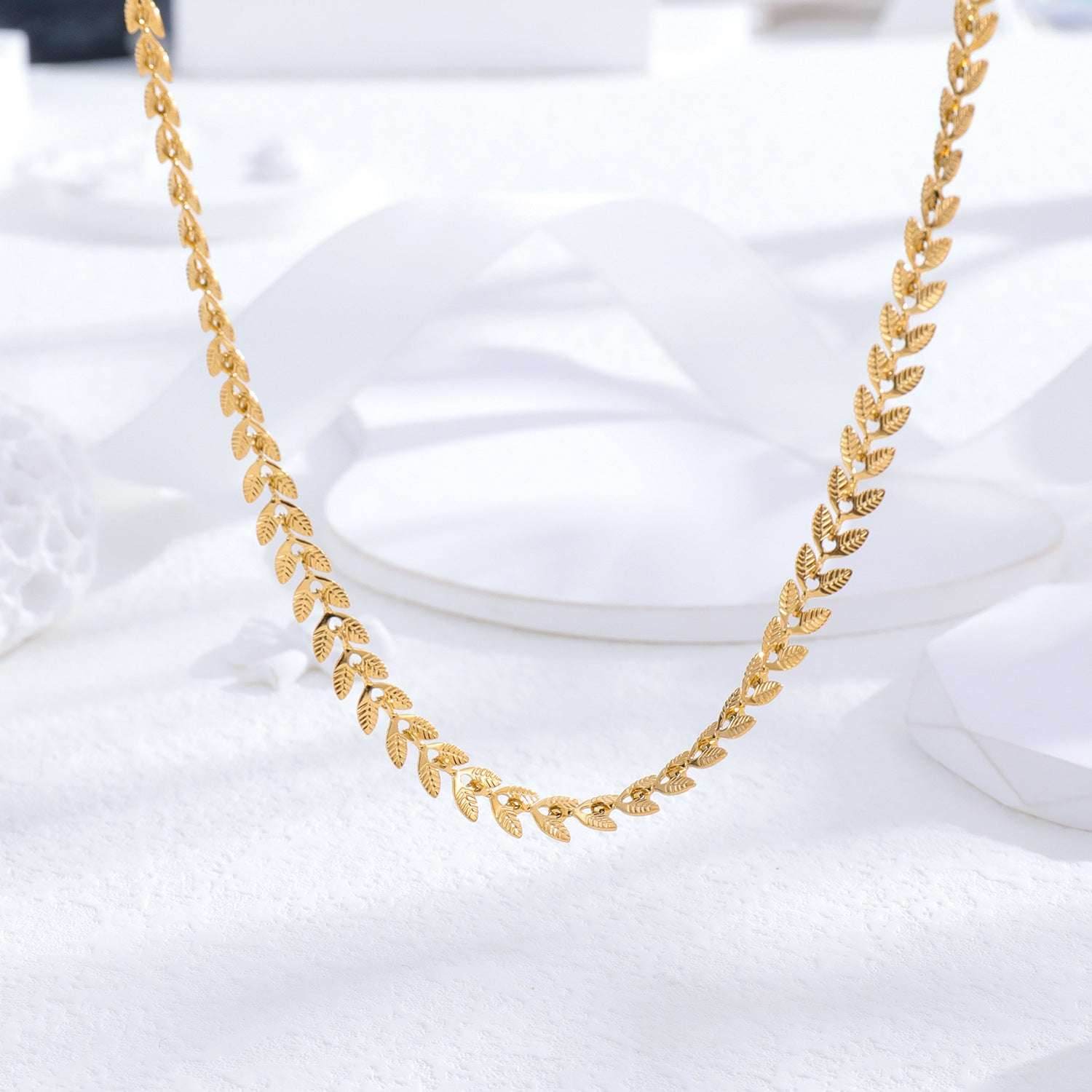 Stitching Chain Elegant Graceful Necklace Women - Mubimart