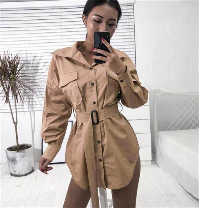 New shirt dress - Mubimart