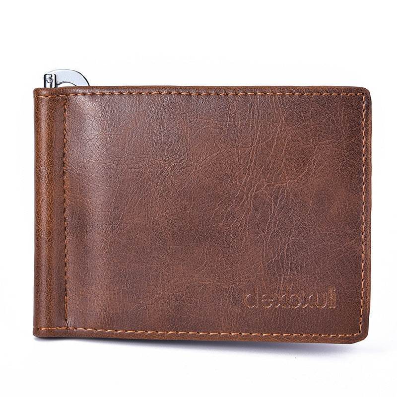 Mens Fashion Simple Vintage Mini Wallet - Mubimart