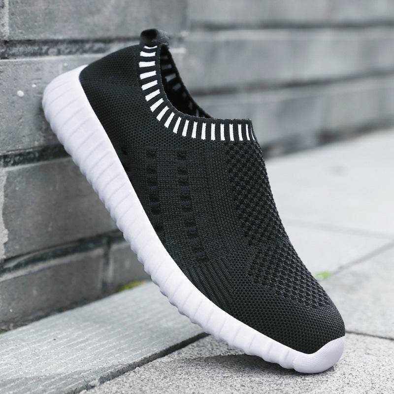Fashion Slip On Female Walking Shoes Lightweight Flat Shoes Women - Mubimart