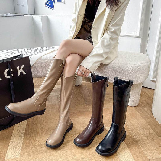 Vintage Over The Knee Fashion High Boots - Mubimart