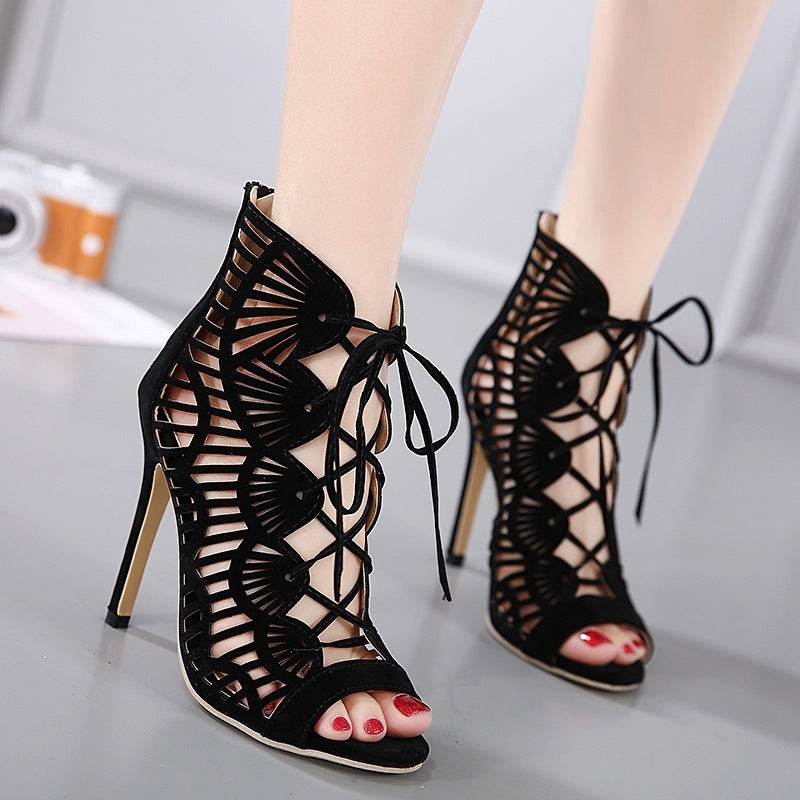 Lace high heels - Mubimart
