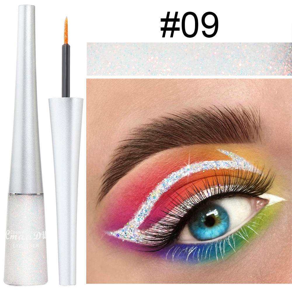 Creative Multicolor Glitter Powder Liquid Eyeliner - Mubimart