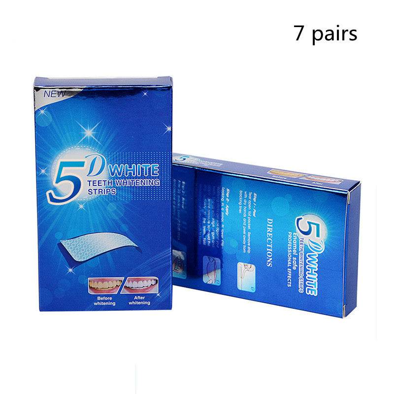 5D Gel Teeth Whitening Strips White Tooth Dental Kit Oral Hygiene Care Strip For False Teeth Veneers Dentist Seks Whiten Gel - Mubimart