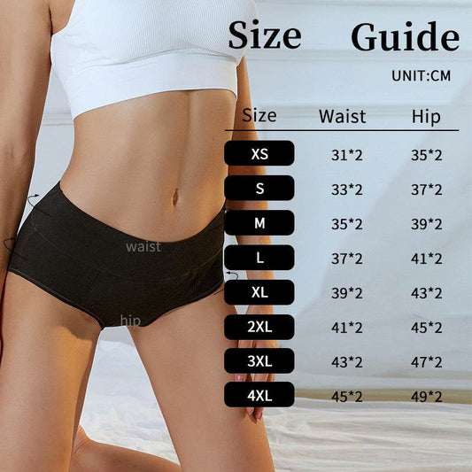 Physiological Panties Leak Proof Plus Size Women's Panties - Mubimart