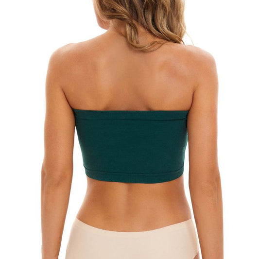 Plus Size Women's Seamless Bandeau Bra - Mubimart
