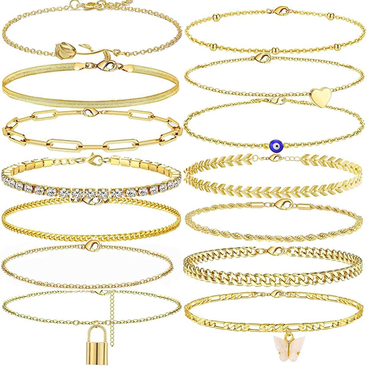 A Variety Of Combination Anklets - Mubimart