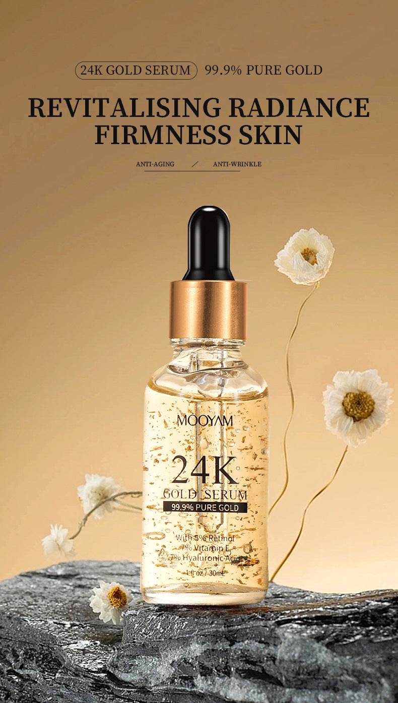 24K Gold Foil30mL Vitamin E Retinol Anti-wrinkle The Lifting Face Serum - Mubimart