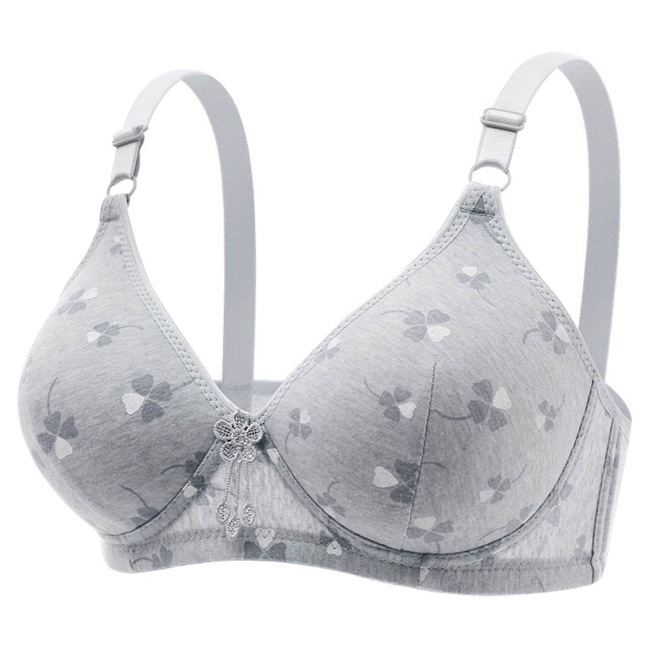 Large Size Thin Underwear Anti-sagging Wireless Bra - Mubimart