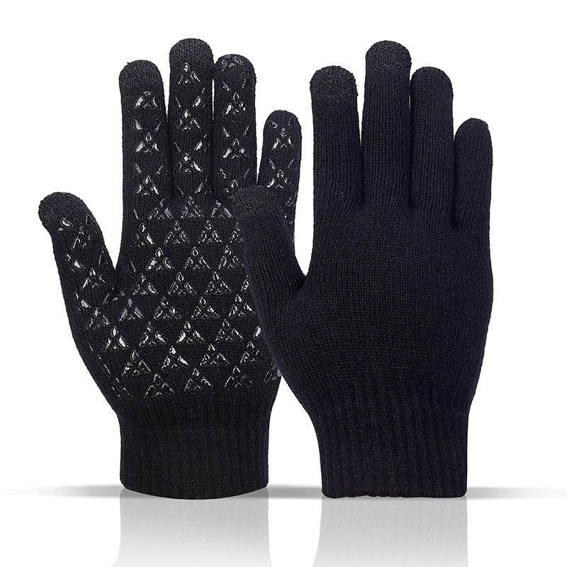 Warm And Fleece Gloves For Men Women In Autumn Winter - Mubimart